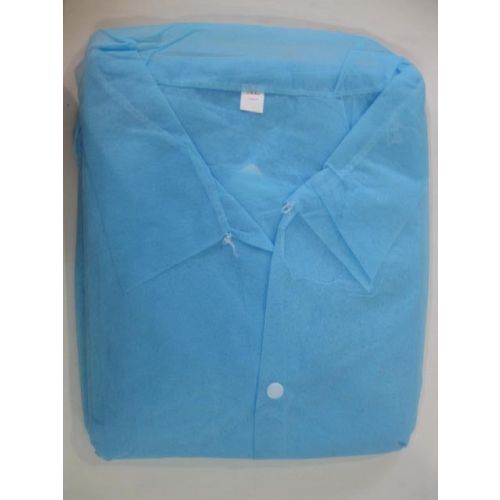 Халат медицинский для посетителя на липучках 117 см р. 50-52 (L) цена - фото №1 Халат медицинский для посетителя на липучках 117 см р. 50-52 (L) цена