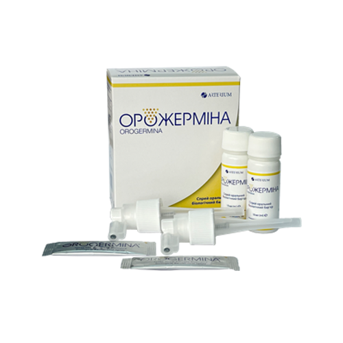 Орожермина спрей оральный флакон 10 мл + порошок саше 1 г №2 в городе Одесса : цены, характеристики. - фото №1 Орожермина спрей оральный флакон 10 мл + порошок саше 1 г №2 в городе Одесса : цены, характеристики.