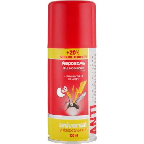 Аэрозоль Anti mosquito Универсальный 100 мл в Украине - фото №1 Аэрозоль Anti mosquito Универсальный 100 мл в Украине