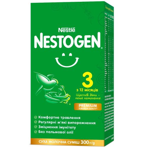 Суміш молочна Nestle Nestogen-3 (з 12 місяців) 300 г купити - фото №1 Суміш молочна Nestle Nestogen-3 (з 12 місяців) 300 г купити