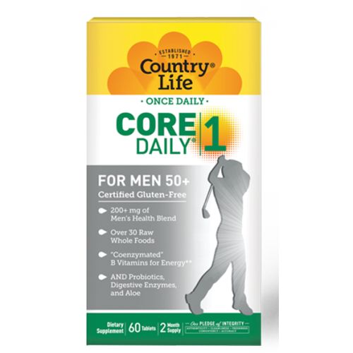Витамины Country Life Core Daily мультивитамины для мужчин 50+ таблетки №60 в аптеке - фото №1 Витамины Country Life Core Daily мультивитамины для мужчин 50+ таблетки №60 в аптеке