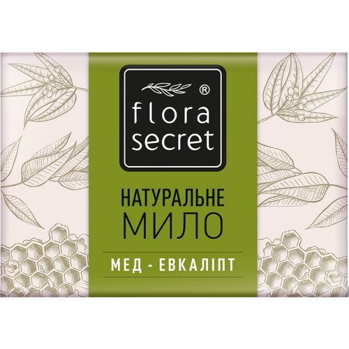 Мило Flora Secret банне з ефірною олією евкаліпту та медом, 75 г ADD - фото №1 Мило Flora Secret банне з ефірною олією евкаліпту та медом, 75 г ADD