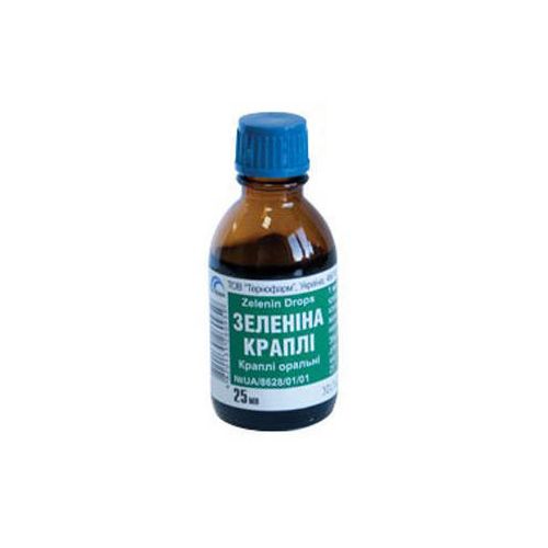 Зеленіна краплі оральні 25 мл в місті Одеса : ціни, характеристика. - фото №1 Зеленіна краплі оральні 25 мл в місті Одеса : ціни, характеристика.
