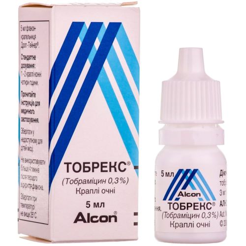 Тобрекс 0,3% капли глазные 5 мл заказать - фото №1 Тобрекс 0,3% капли глазные 5 мл заказать