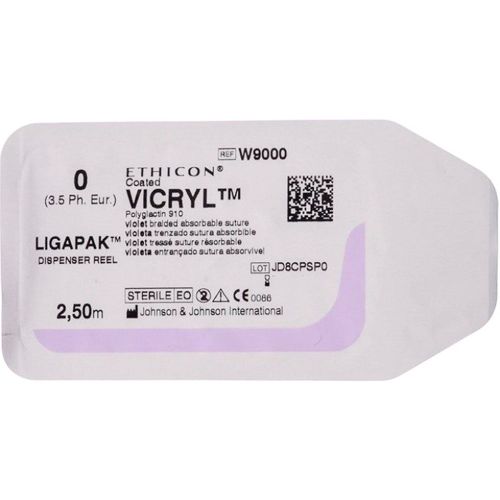 Шовный материал Викрил 0 без иглы 250 см цена - фото №1 Шовный материал Викрил 0 без иглы 250 см цена