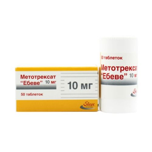 Метотрексат Ебеве 10 мг таблетки №50 в місті Одеса : ціни, характеристика. - фото №1 Метотрексат Ебеве 10 мг таблетки №50 в місті Одеса : ціни, характеристика.