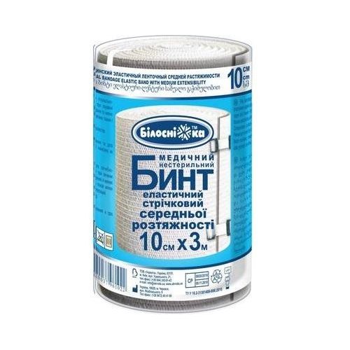 Бинт еластичний стрічковий середньої розтяжності 10х3,0 в місті Чернігів : ціни, характеристика. - фото №1 Бинт еластичний стрічковий середньої розтяжності 10х3,0 в місті Чернігів : ціни, характеристика.