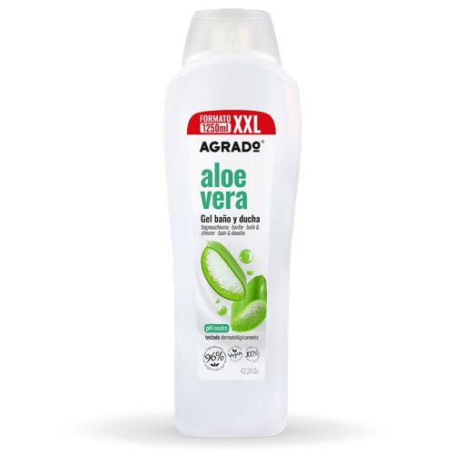 Гель Agrado (Аградо) для душа и ванны Алоэ Вера 1250 мл купить - фото №1 Гель Agrado (Аградо) для душа и ванны Алоэ Вера 1250 мл купить