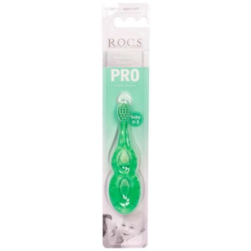 Зубная щетка R.O.C.S. PRO Baby детская от 0 до 3 лет ADD - фото №1 Зубная щетка R.O.C.S. PRO Baby детская от 0 до 3 лет ADD