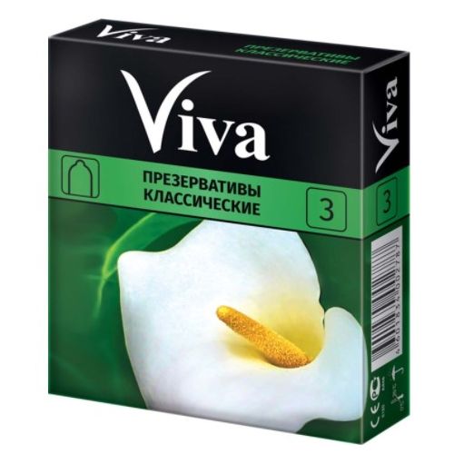 Презервативы Viva (Вива) классические №3 в интернет-аптеке - фото №1 Презервативы Viva (Вива) классические №3 в интернет-аптеке