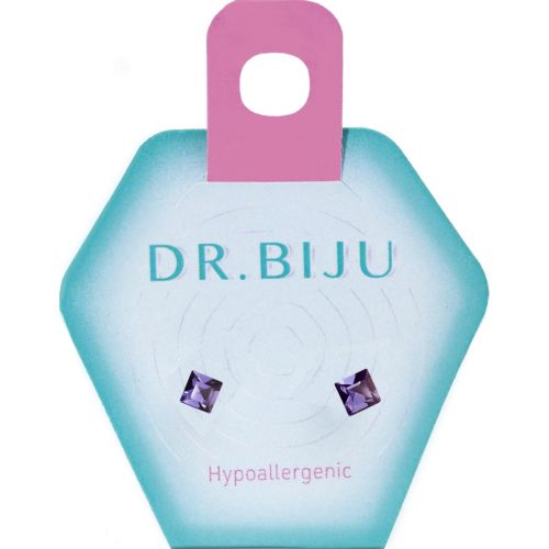 Сережки-голки Dr.Biju Квадрат 4,0 мм Танзаніт, дитячі, 1 пара ціна - фото №1 Сережки-голки Dr.Biju Квадрат 4,0 мм Танзаніт, дитячі, 1 пара ціна