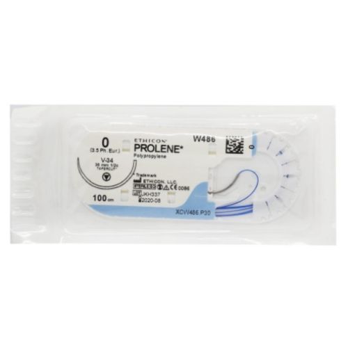 Шовный материал Пролен 0 колюще-режущая игла 36 мм 100 см W486 заказать - фото №1 Шовный материал Пролен 0 колюще-режущая игла 36 мм 100 см W486 заказать