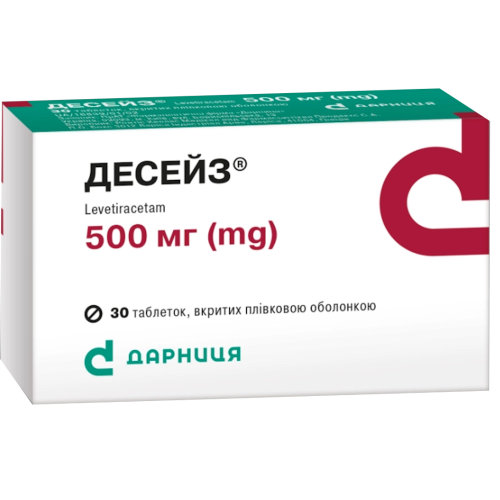 Десейз 500 мг таблетки №30 в місті Одеса : ціни, характеристика. - фото №1 Десейз 500 мг таблетки №30 в місті Одеса : ціни, характеристика.