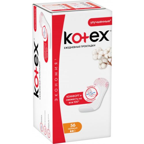 Прокладки Kotex Normal 56 шт в интернет-аптеке - фото №1 Прокладки Kotex Normal 56 шт в интернет-аптеке