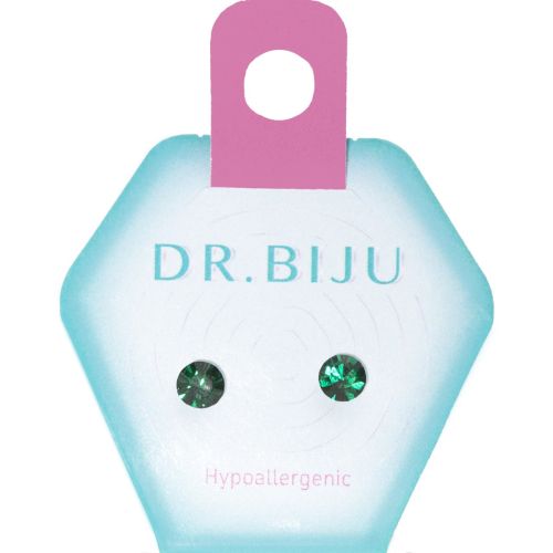 Сережки-голки Dr.Biju Сіріус 5.3 мм Емеральд, дитячі, 1 пара ціна - фото №1 Сережки-голки Dr.Biju Сіріус 5.3 мм Емеральд, дитячі, 1 пара ціна