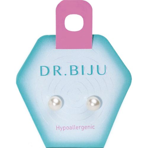 Сережки-голки Dr.Biju Перлина 6,0 мм Біла, дитячі, 1 пара недорого - фото №1 Сережки-голки Dr.Biju Перлина 6,0 мм Біла, дитячі, 1 пара недорого