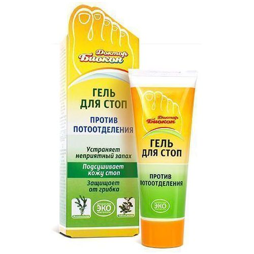 Гель для стоп против потоотделения Доктор Биокон, 75мл заказать - фото №1 Гель для стоп против потоотделения Доктор Биокон, 75мл заказать