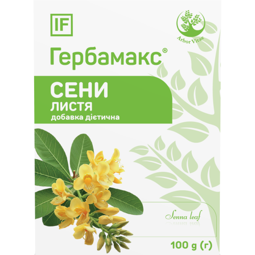 Сенны листья Herbamax (Гербамакс) сбор 100 г в городе Запорожье : цены, характеристики. - фото №1 Сенны листья Herbamax (Гербамакс) сбор 100 г в городе Запорожье : цены, характеристики.