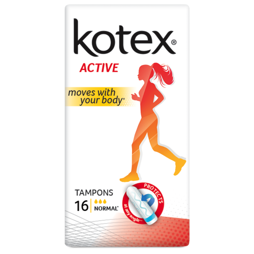 Тампоны Kotex Active Normal 16 шт в аптеке - фото №1 Тампоны Kotex Active Normal 16 шт в аптеке