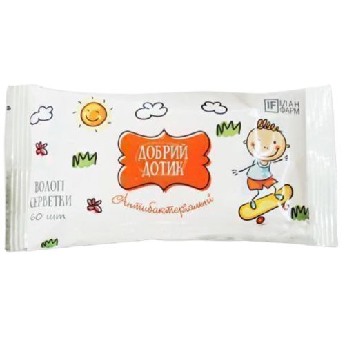 Серветки вологі "Добрий дотик" антибактеріальні №60 ADD - фото №1 Серветки вологі "Добрий дотик" антибактеріальні №60 ADD