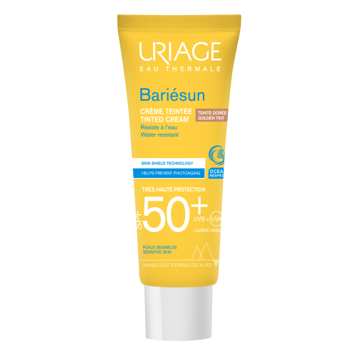 Крем Uriage (Урьяж) Bariesun тональный солнцезащитный SPF50 золотистый 50 мл заказать - фото №1 Крем Uriage (Урьяж) Bariesun тональный солнцезащитный SPF50 золотистый 50 мл заказать