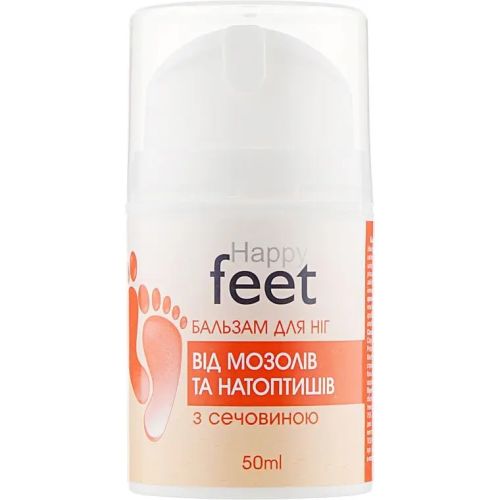 Бальзам Happy Feet від мозолів та натоптишів з сечовиною, 50 мл купити - фото №1 Бальзам Happy Feet від мозолів та натоптишів з сечовиною, 50 мл купити