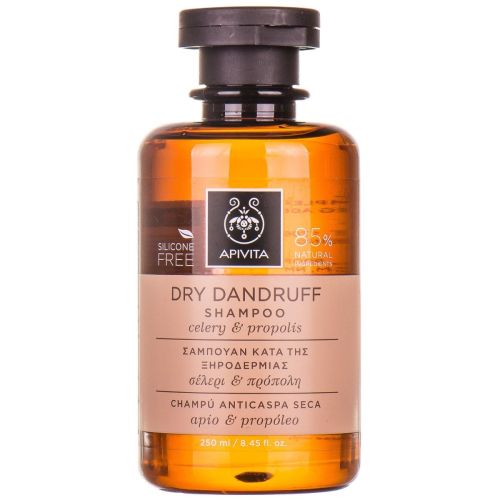 Шампунь Apivita (Апивита) от сухой перхоти с экстрактом сельдерея и прополиса 250 мл в аптеке - фото №1 Шампунь Apivita (Апивита) от сухой перхоти с экстрактом сельдерея и прополиса 250 мл в аптеке