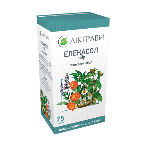 Збір Елекасол пачка 75 г в місті Чернігів : ціни, характеристика. - фото №1 Збір Елекасол пачка 75 г в місті Чернігів : ціни, характеристика.