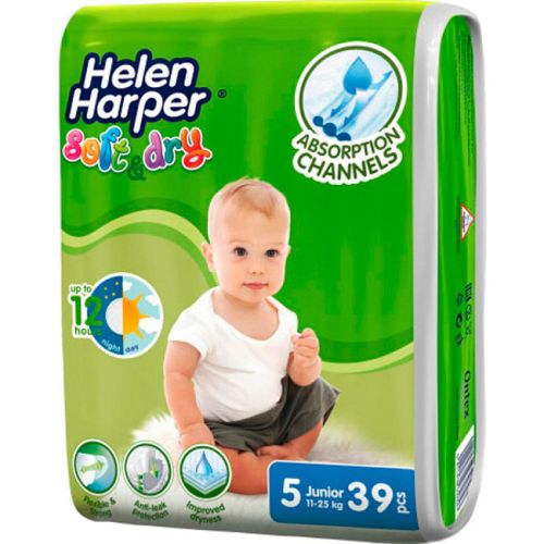 Подгузники Helen Harper Ultra Soft & Dry Junior, р.5 (11-25кг), 39 шт. в городе Одесса : цены, характеристики. - фото №1 Подгузники Helen Harper Ultra Soft & Dry Junior, р.5 (11-25кг), 39 шт. в городе Одесса : цены, характеристики.
