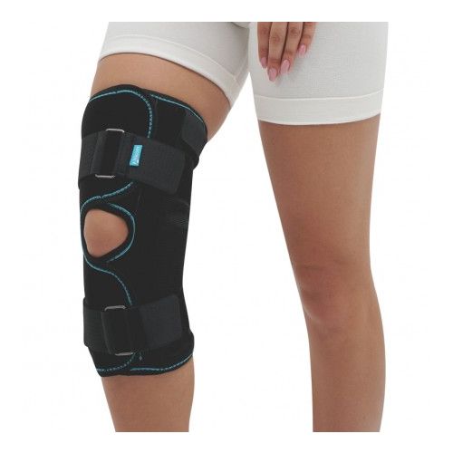 Бандаж Алком на коленный сустав разъемный, черный, р.4 (3052) в интернет-аптеке - фото №1 Бандаж Алком на коленный сустав разъемный, черный, р.4 (3052) в интернет-аптеке