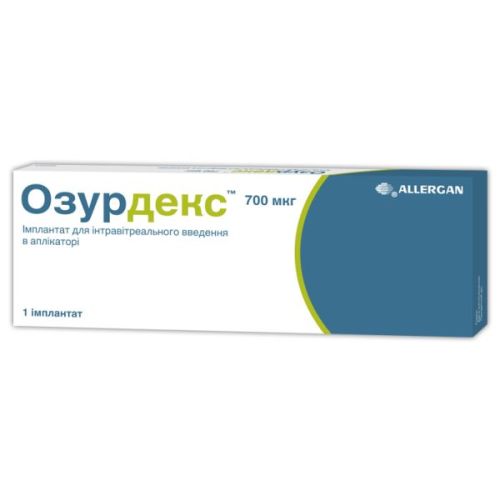 Озурдекс 700 мкг аппликатор №1 в городе Одесса : цены, характеристики. - фото №1 Озурдекс 700 мкг аппликатор №1 в городе Одесса : цены, характеристики.