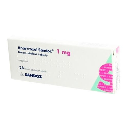 Анастрозол-Сандоз 1 мг таблетки №28 фото - фото №1 Анастрозол-Сандоз 1 мг таблетки №28 фото