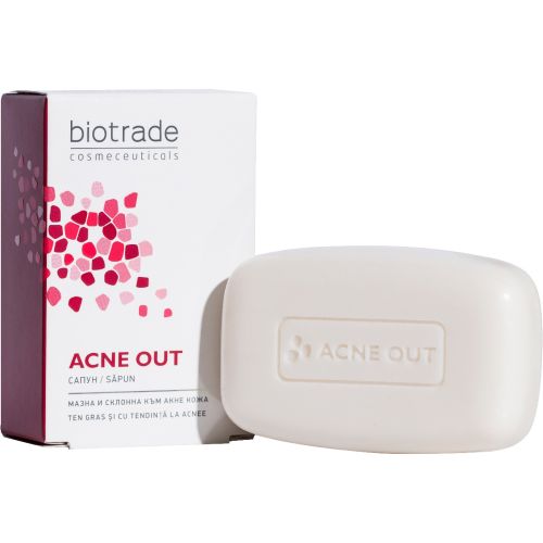 Мило Biotrade (Біотрейд) Acne Out проти вугревого висипу, 100 г в Україні - фото №1 Мило Biotrade (Біотрейд) Acne Out проти вугревого висипу, 100 г в Україні