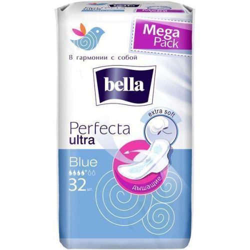 Прокладки Bella Perfecta Ultra Blue 32 шт купити - фото №1 Прокладки Bella Perfecta Ultra Blue 32 шт купити