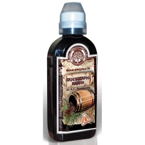 Ванни скипидарні по А.С. Залманову Біла Емульсія 250 мл в аптеці - фото №1 Ванни скипидарні по А.С. Залманову Біла Емульсія 250 мл в аптеці