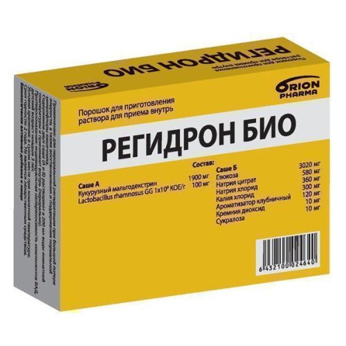 Регідрон Біо порошок для розчину 6.4 г саше (А+Б) №10 купити - фото №1 Регідрон Біо порошок для розчину 6.4 г саше (А+Б) №10 купити