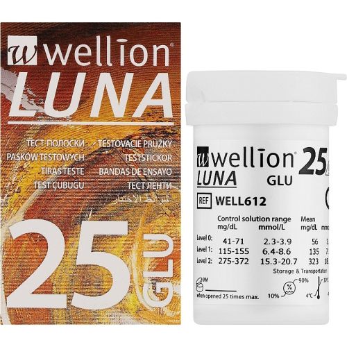 Тест-смужки Wellion Luna для глюкометра №25 в місті Одеса : ціни, характеристика. - фото №1 Тест-смужки Wellion Luna для глюкометра №25 в місті Одеса : ціни, характеристика.
