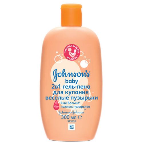 Гель-пена Johnsons для купания 2в1 Веселые пузырьки 300 мл заказать - фото №1 Гель-пена Johnsons для купания 2в1 Веселые пузырьки 300 мл заказать