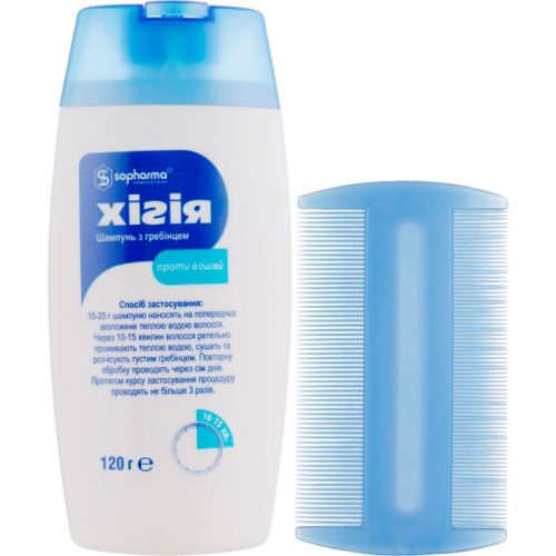 Шампунь Хигия с гребешком против вшей, 120 г заказать - фото №1 Шампунь Хигия с гребешком против вшей, 120 г заказать