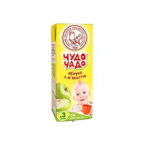 Сік Чудо-Чадо Яблучний з м'якоттю з 3 місяців 200 мл в інтернет-аптеці - фото №1 Сік Чудо-Чадо Яблучний з м'якоттю з 3 місяців 200 мл в інтернет-аптеці