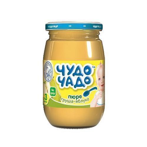 Пюре Чудо-Чадо з груші і яблук без цукру 170 г в інтернет-аптеці - фото №1 Пюре Чудо-Чадо з груші і яблук без цукру 170 г в інтернет-аптеці