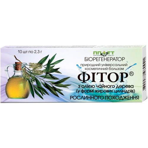 Фітор бальзам з олією чайного дерева 2,3 г свічки, 10 шт. в місті Одеса : ціни, характеристика. - фото №1 Фітор бальзам з олією чайного дерева 2,3 г свічки, 10 шт. в місті Одеса : ціни, характеристика.