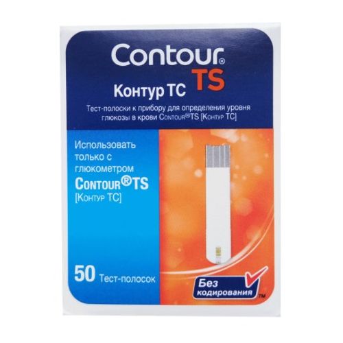 Тест-смужки до глюкометру Contoyr TS №50 ціна - фото №1 Тест-смужки до глюкометру Contoyr TS №50 ціна