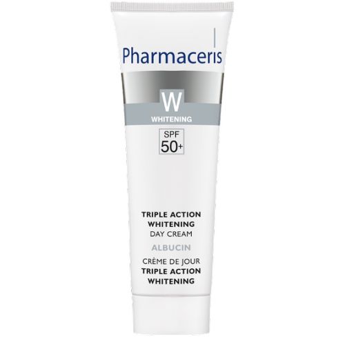 Крем денний Pharmaceris W Albucin відбілюючий потрійної дії SPF 50 30 мл фото - фото №1 Крем денний Pharmaceris W Albucin відбілюючий потрійної дії SPF 50 30 мл фото