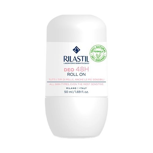 Дезодорант-антиперспірант кульковий Rilastil (Ріластіл) Део Ролл 48 годин захист 50 мл купити - фото №1 Дезодорант-антиперспірант кульковий Rilastil (Ріластіл) Део Ролл 48 годин захист 50 мл купити