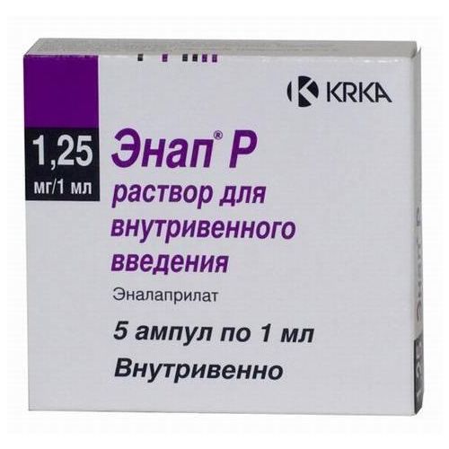 Энап раствор для инъекций 1,25 мг/мл ампулы 1 мл №5 в городе Чернигов : цены, характеристики. - фото №1 Энап раствор для инъекций 1,25 мг/мл ампулы 1 мл №5 в городе Чернигов : цены, характеристики.