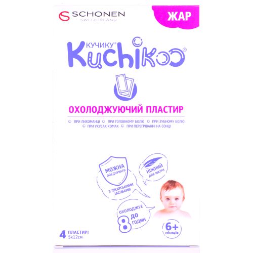 Кучику охолоджуючий пластир (при лихоманці) №4 (5х12 см) недорого - фото №1 Кучику охолоджуючий пластир (при лихоманці) №4 (5х12 см) недорого