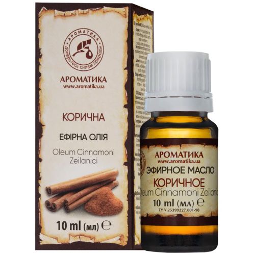 Олія ефірна Ароматика корична, 10 мл в місті Одеса : ціни, характеристика. - фото №1 Олія ефірна Ароматика корична, 10 мл в місті Одеса : ціни, характеристика.