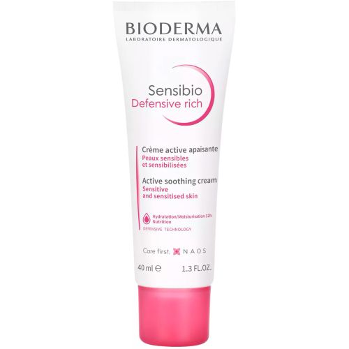 Крем Bioderma (Біодерма) Sensibio Defensive Rich Soothing Cream насичений, 40 мл в інтернет-аптеці - фото №1 Крем Bioderma (Біодерма) Sensibio Defensive Rich Soothing Cream насичений, 40 мл в інтернет-аптеці