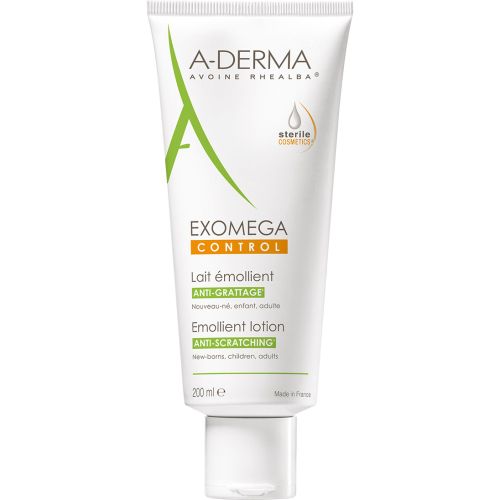 Молочко A-Derma (А-Дерма) Exomega Control смягчающее для атопичной кожи лица и тела 200 мл цена - фото №1 Молочко A-Derma (А-Дерма) Exomega Control смягчающее для атопичной кожи лица и тела 200 мл цена